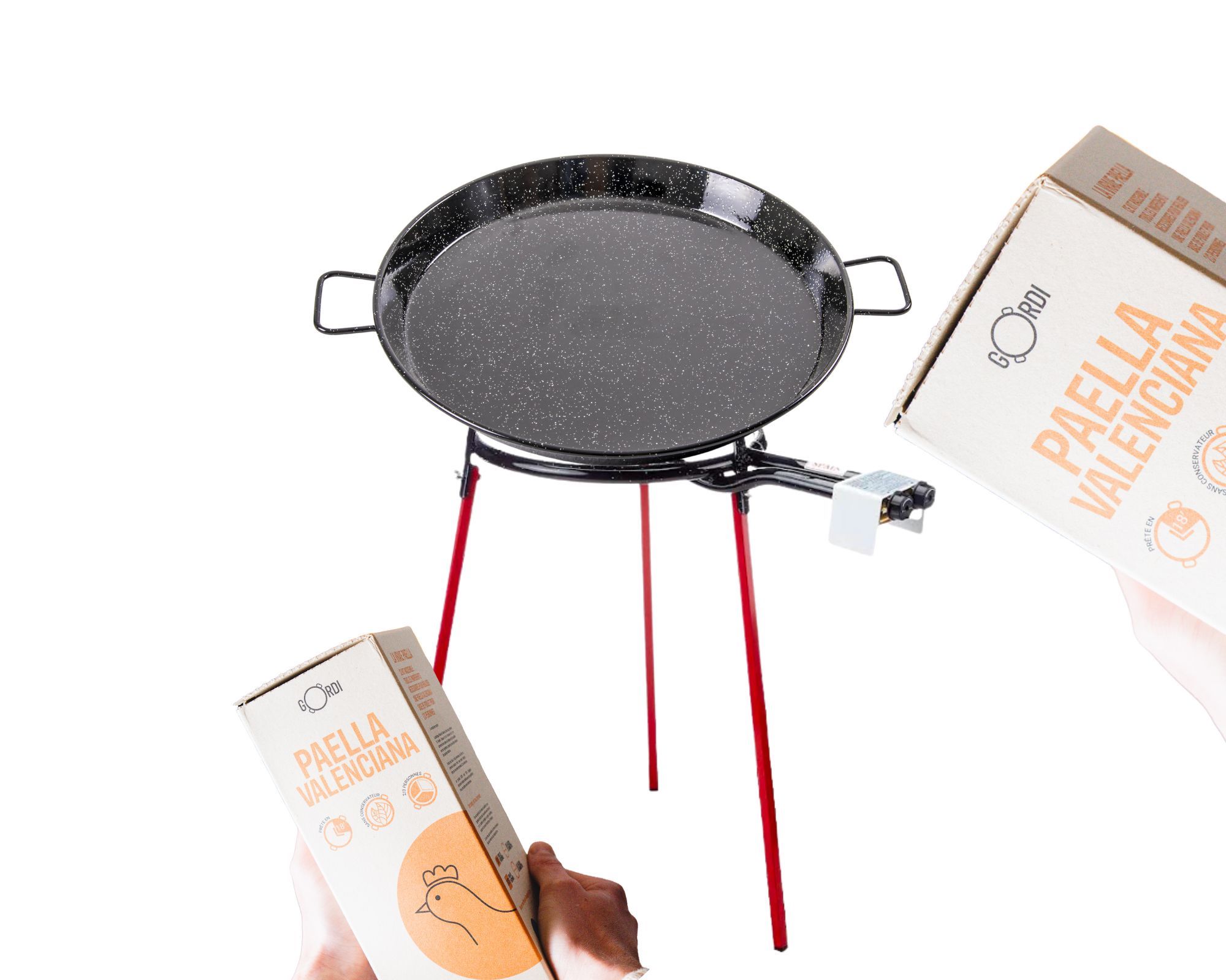 Kit à Paella Valenciana émaillé pour 4/5 Personnes Paella du Sud