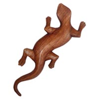 Animaux en bois lezard decoration sculpture en vente dans la boutique en ligne