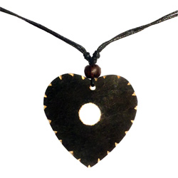 Collier Pendentif Coeur en Coco