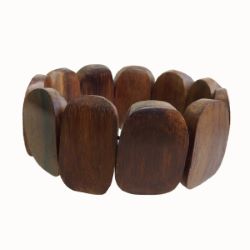 Bracelet en bois naturel simple et original