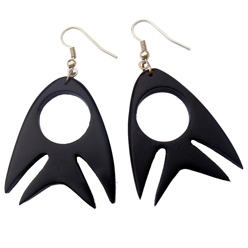 Boucles d'oreille en bois Originales Forme Poissons