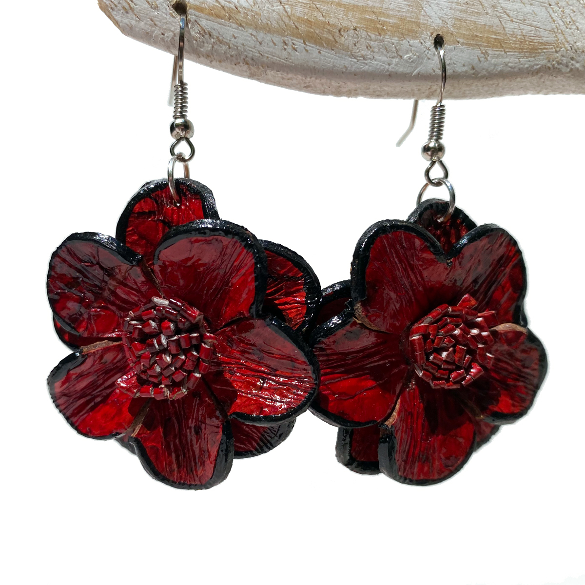 Boucles d'oreilles en Cuir et Simili