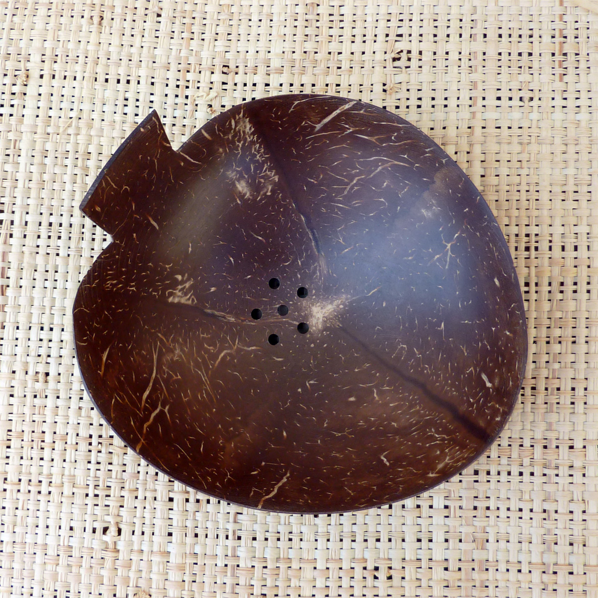 Porte savon en noix de coco en forme de pomme