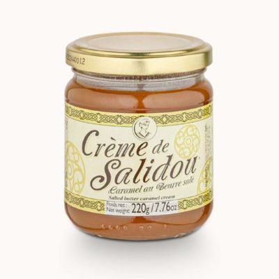 Crème de caramel au beurre salé “le Salidou”.<BR> Pot de 220 g.