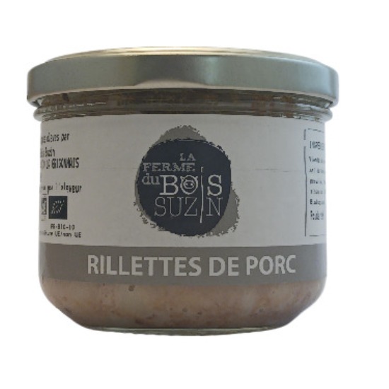 RILLETTE DE PORC. <BR>Verrine de190 g.