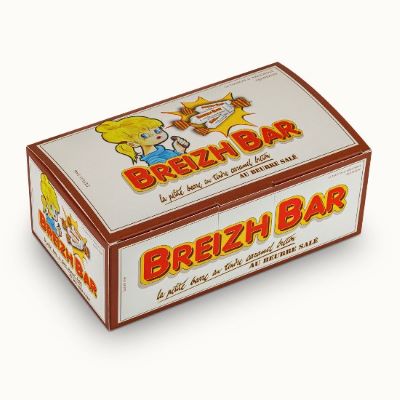 Barres au caramel au beurre salé “Breizh Bar”.<BR> Etui de 150 g.