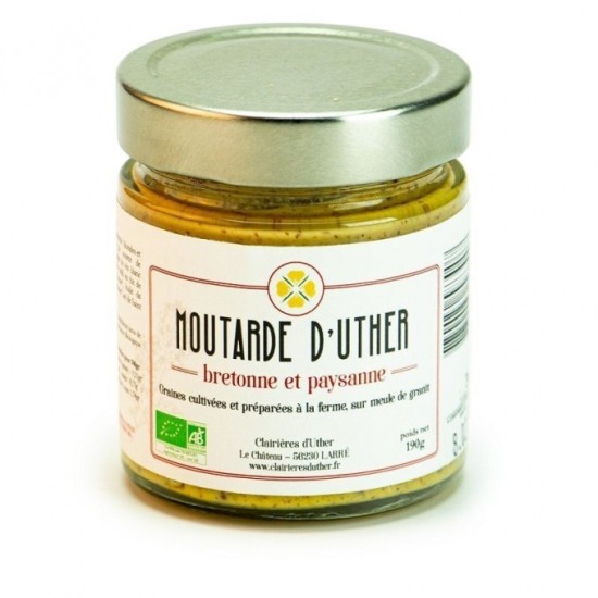 MOUTARDE BRETONNE . <BR>Pot de 105 g.