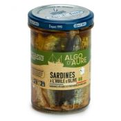 Sardines à l'huile d'olive BIO. Pot de 190 g