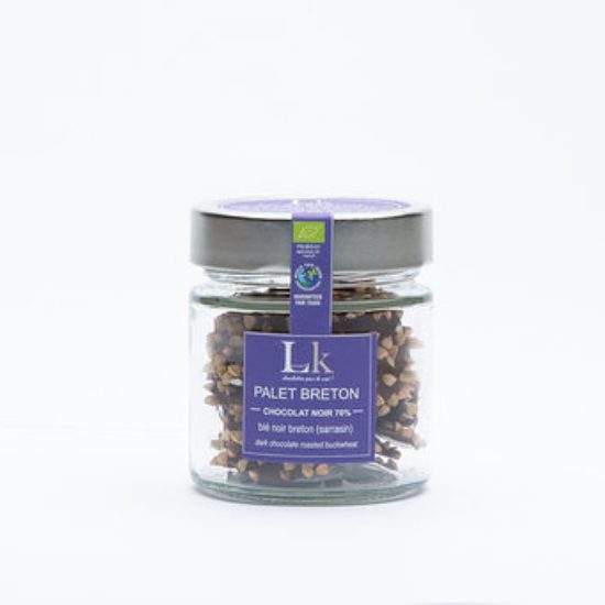 Palet Breton – Chocolat noir – Sarrasin<BR> Pot de 75 g.