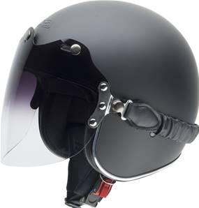 NZI - Casque Moto, Scooter Jet - ROLLING3 DUO - Noir mat