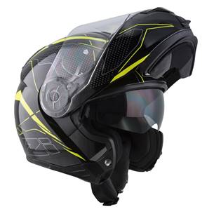 NZI - Casque Moto, Scooter Modulable - COMBI2 DUO GRAPH - Bicolore Brillant