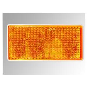 Réflecteur orange rectangle coller