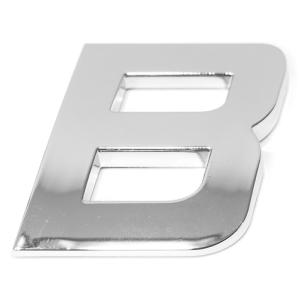 Lettre ''B'' 3D autocollante chromée