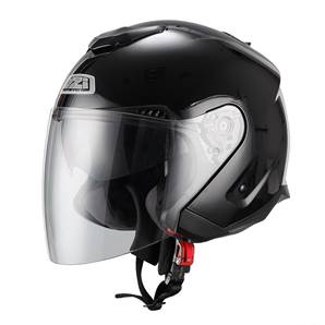 NZI - Casque Moto, Scooter Jet - AVENEW 2 DUO - Noir Brillant