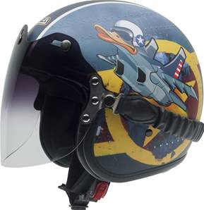NZI - Casque Moto, Scooter Jet - ROLLING3 DUO GRAPHICS - Multicolore Mat