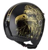 NZI - Casque Moto, Scooter Demi-Jet - TONUP - Or Mat
