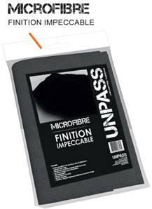 UNPASS Chiffon microfibre noire 420g/m²