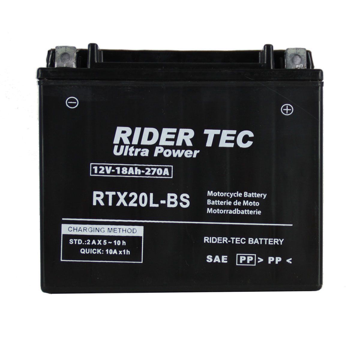 Loisiro - Batterie Moto RTX20L-BS sans entretien 12V 18Ah 270A - RIDER-TEC