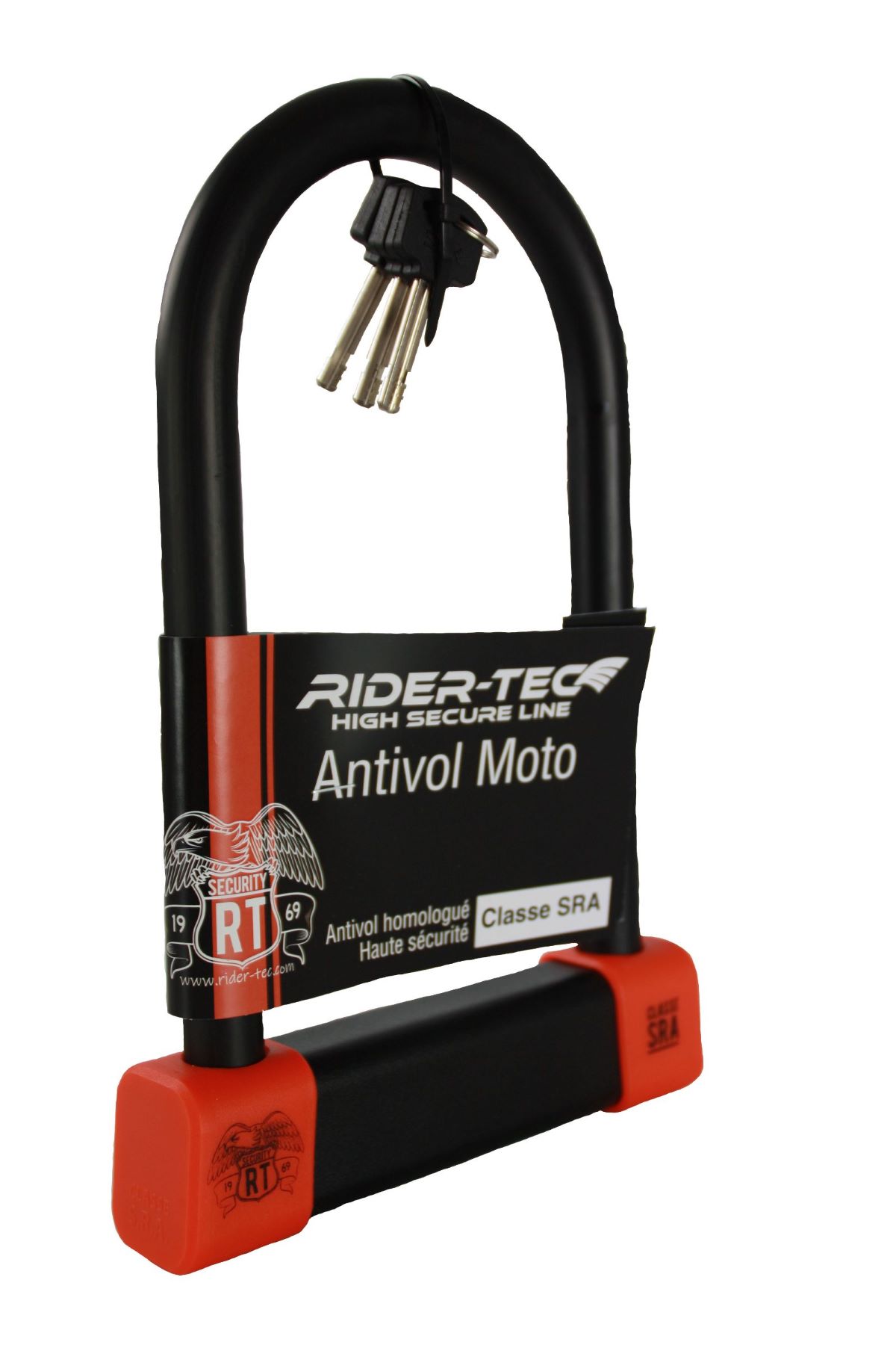Antivol 🔐 U haute sécurité Lock avec 3 clés - Équipement moto