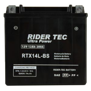 Batterie Moto RTX14L-BS sans entretien 12V 12Ah 200A
