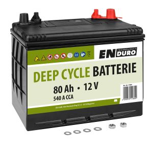 Batterie à décharge profonde pour camping-car et caravane 12V 80Ah - ENDURO