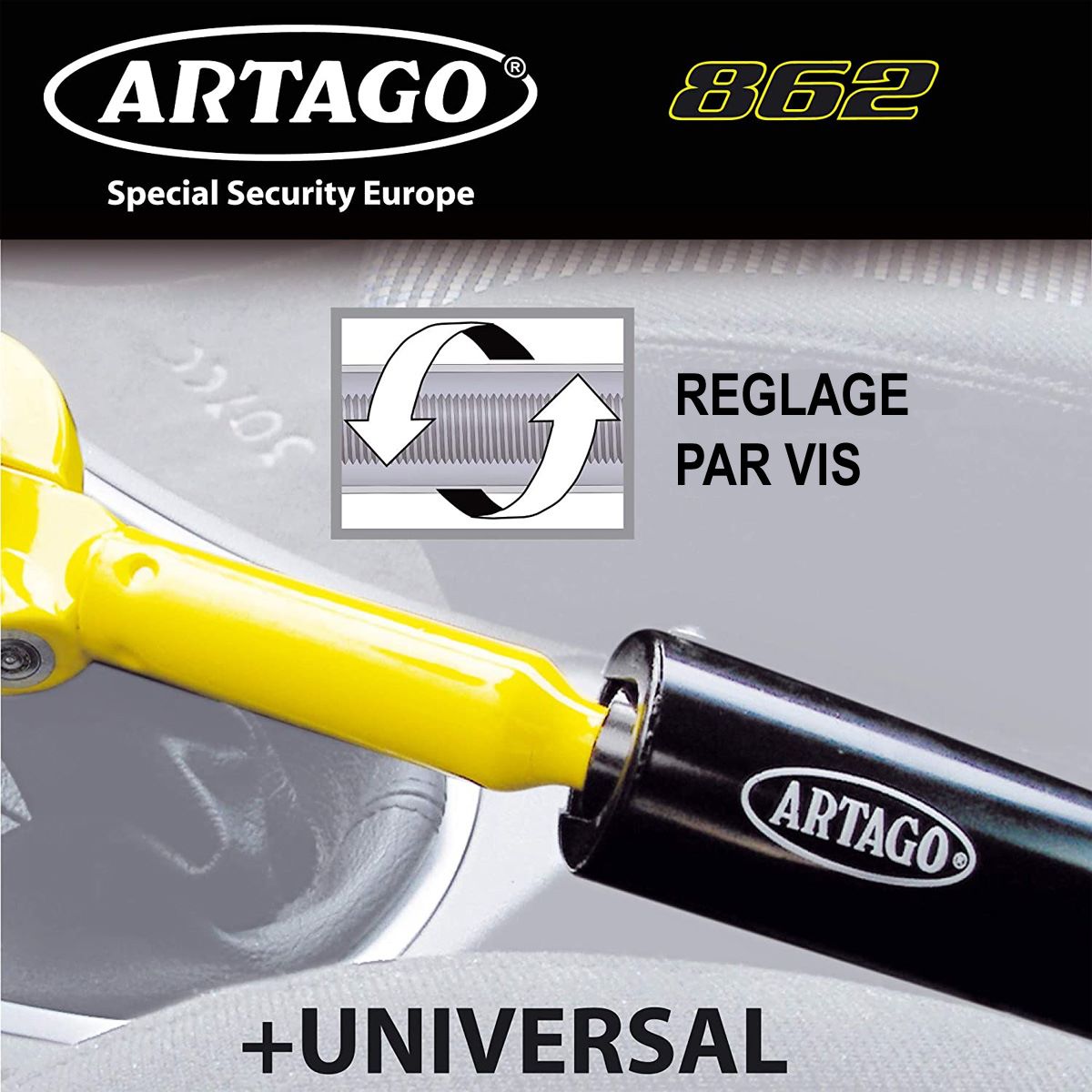 Loisiro - Artago - Accessoires pour auto: Antivol levier de vitesse - frein