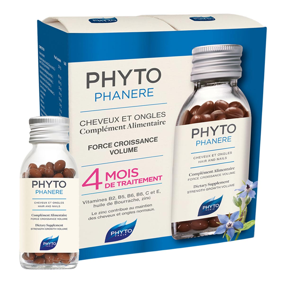 Phytophanère - Complément Alimentaire Phyto - 2x 120 Capsules 