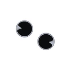 Boucles d'Oreilles Fer à Cheval Onyx - LABISE