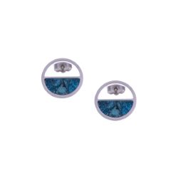 Boucles d'Oreilles Demi-Lune Chrysocolle - LABISE