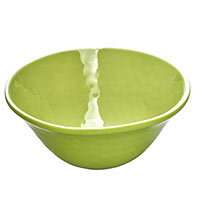 Bowl in melamine - Green. 2 pieces