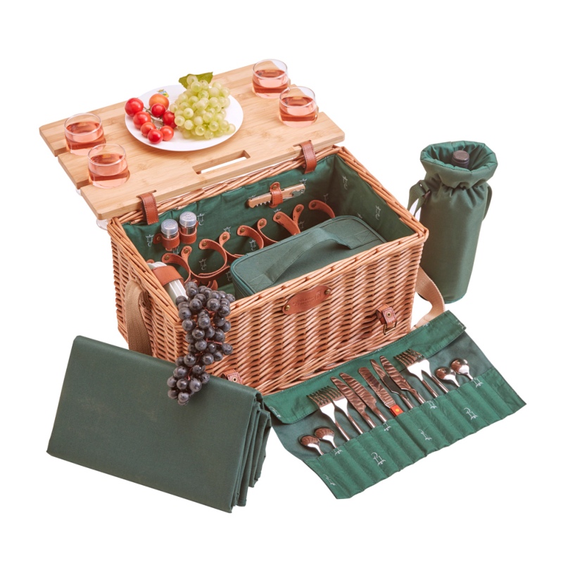 PIcnic basket "Saint-honoré" with table - 4 person