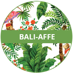 Teller aus Hartglas Bali-Affen