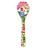 Couverts à Salade en mélamine pure - 33 cm - Singes de Bali