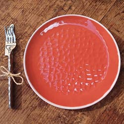 2 Platos Pequeños 23 cm irrompibles de melamina pura – Roja. 2 unidades