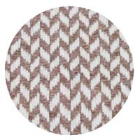 Komfortdecke aus Kaschmir und Wolle: kastanienbraun mit klein fischgrätenmuster - 130 x 230 cm