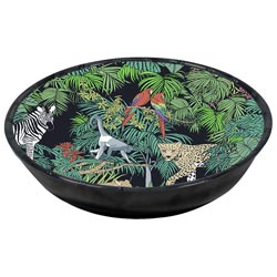 Großer Hohler Teller aus reinem Melamin - 23 cm - Jungle