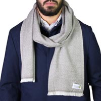 Schal für Männer – kastanienbraun Diamant-Motiv