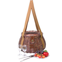‘Tuileries’ round picnic basket - for 2 people