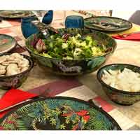 Large Salad Bowl - 100% melamine - 31 cm - Jungle
