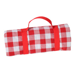 Rood Picknickkleed met waterdichte onderkant (140 x 140 cm)