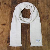 Schal für Männer – mandelbeige Diamant-Motiv