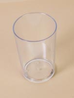 Bicchiere ad acqua in plastica