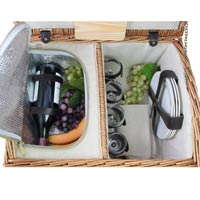 4 people wicker picnic basket ‘Gisors’