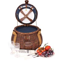 Panier pique-nique rond 2 personnes "Tuileries