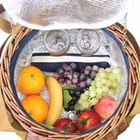 Picknickmand rond voor 2 personen Tuileries