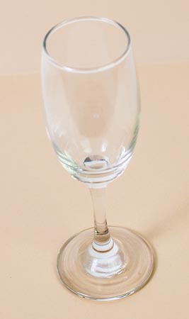 Glas mit Champagner