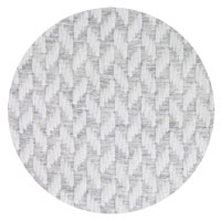 Comfortplaid kasjmier en wol in zigzag: grijs/ivoor - 130 x 230 cm