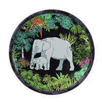 Petite Assiette Plate à dessert en mélamine pure - 23 cm - Jungle