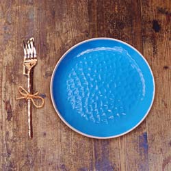 2 Platos Pequeños 23 cm casi irrompibles de melamina pura – Azul. 2 unidades