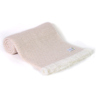 Camel lightweight cashmere and wool throw - 130 x 230 cm
